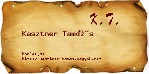 Kasztner Tamás névjegykártya
